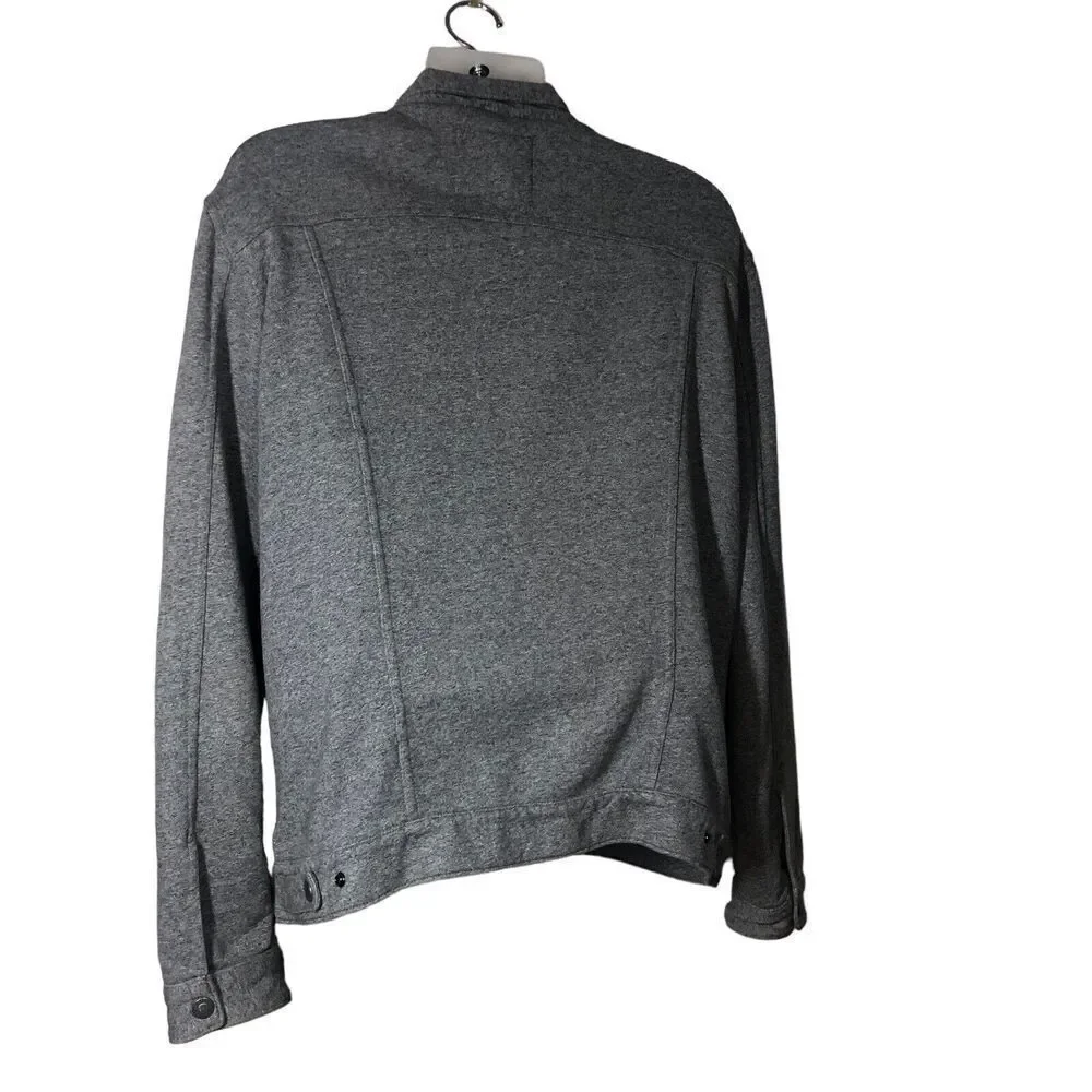 Levis Commuter Trucker Mens Size XXL Gray Snap Front Pockets Coat Casual Biggy - Picture 5 of 9